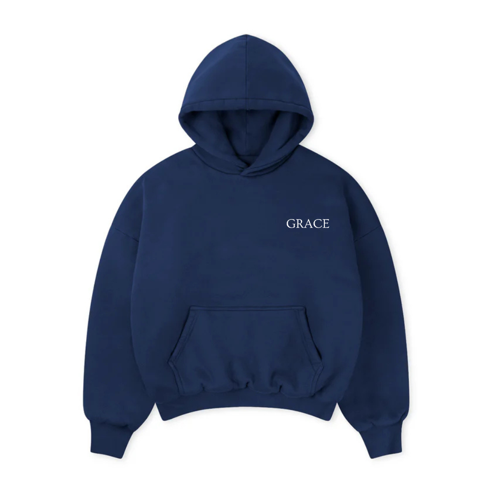 GRACE NAVY HOODIE