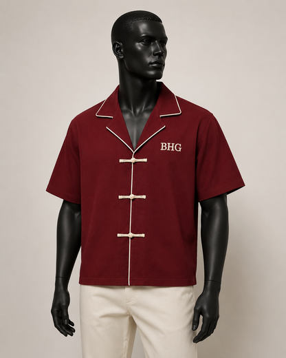UNMERITED FAVOR SHIRT - DEEP BURGUNDY